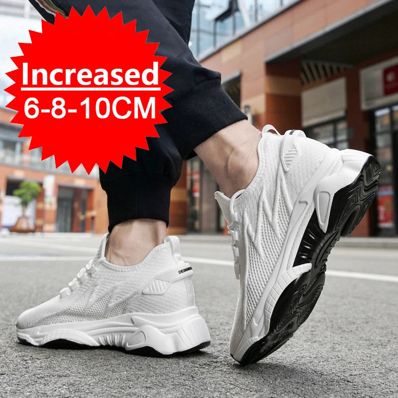Elevate Your Style with Our Casual Men's Sneakers - Height-Enhancing Comfort for Every Occasion