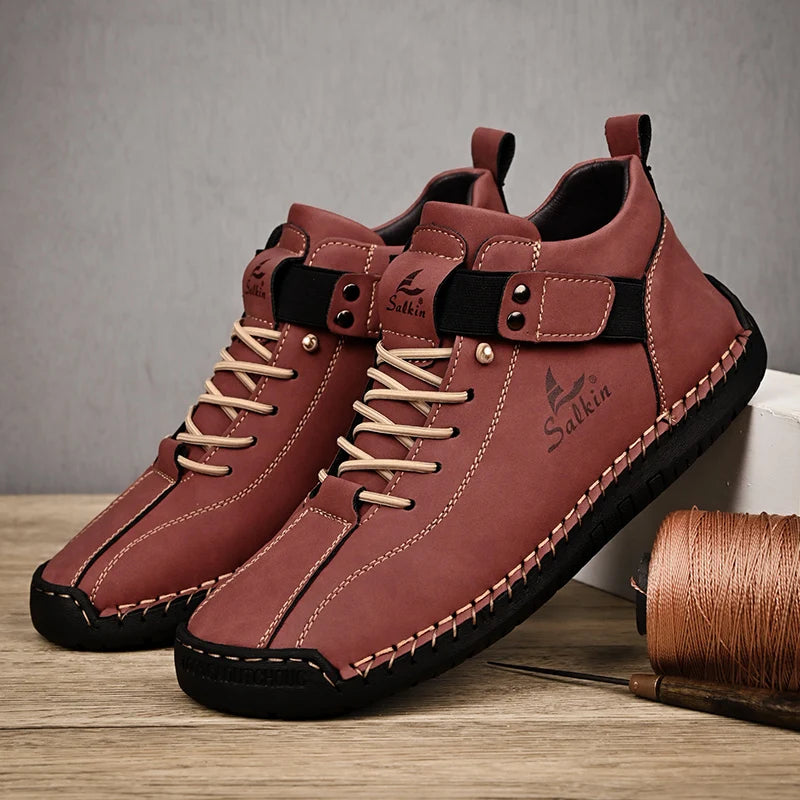 Entdecken Sie die neuen handgefertigten Leder Casual Schuhe für Herren – atmungsaktive und stilvolle Sneakers für jeden Anlass!