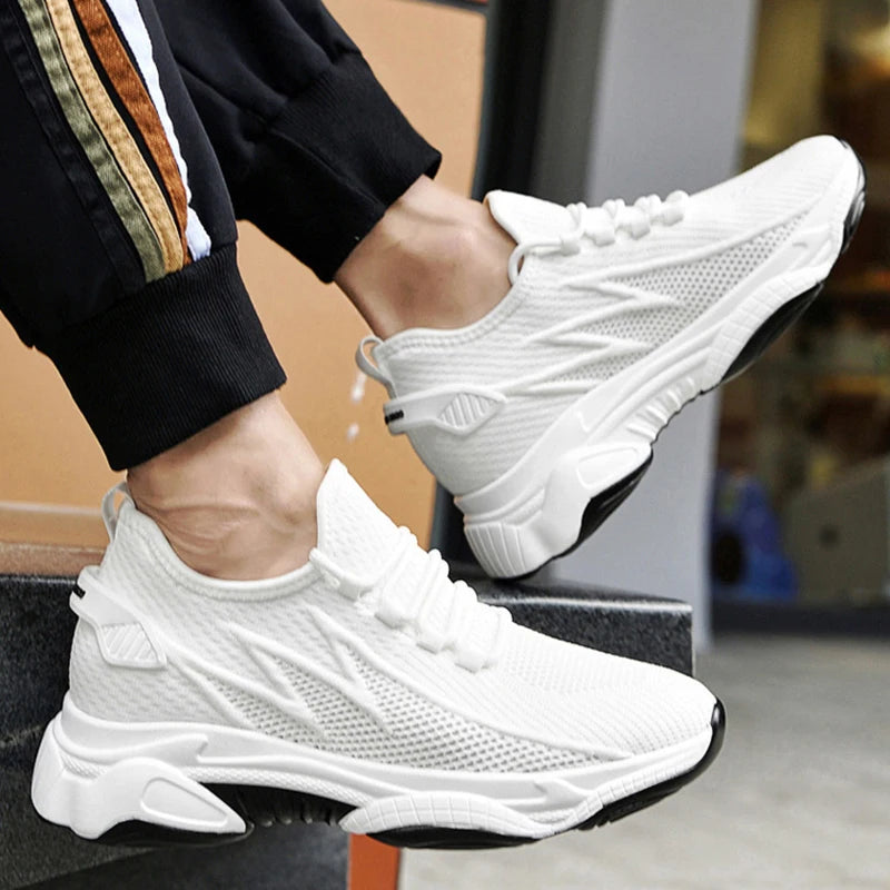 Elevate Your Style with Our Casual Men's Sneakers - Height-Enhancing Comfort for Every Occasion