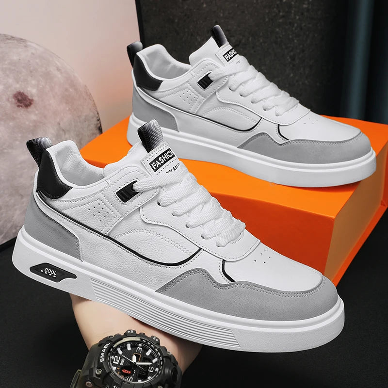 Große Four Seasons Atmungsaktive Leichte Trendige Herren-Freizeit-Sportschuhe, Skateboard-Schuhe