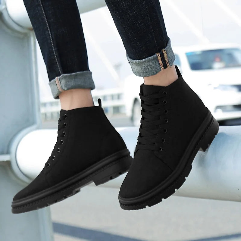 Stylish Men's Elevation Sneakers with Hidden Heels - Boost Your Height Up to 10CM!
