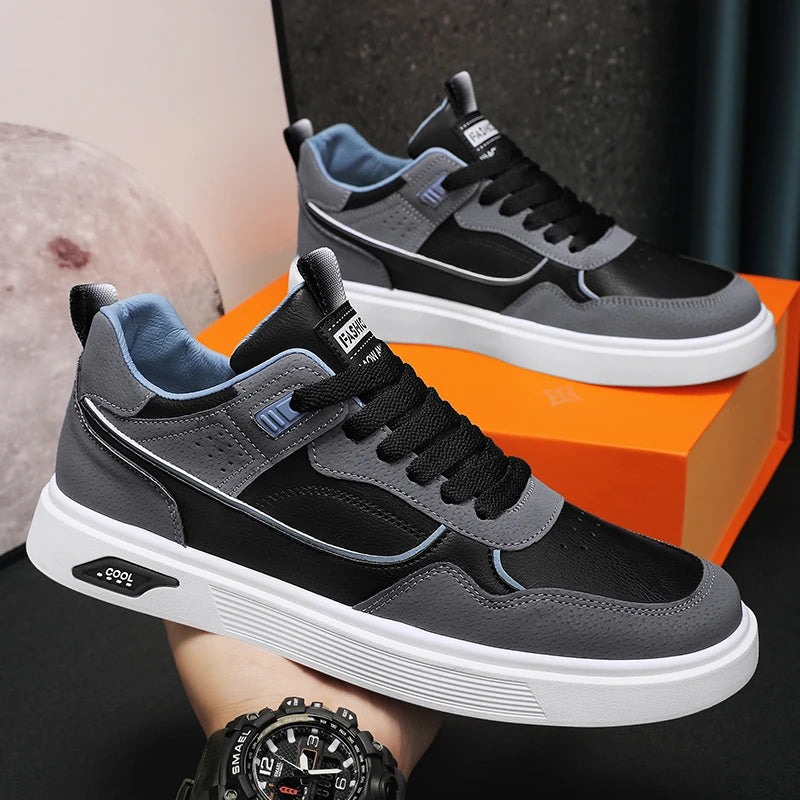 Große Four Seasons Atmungsaktive Leichte Trendige Herren-Freizeit-Sportschuhe, Skateboard-Schuhe
