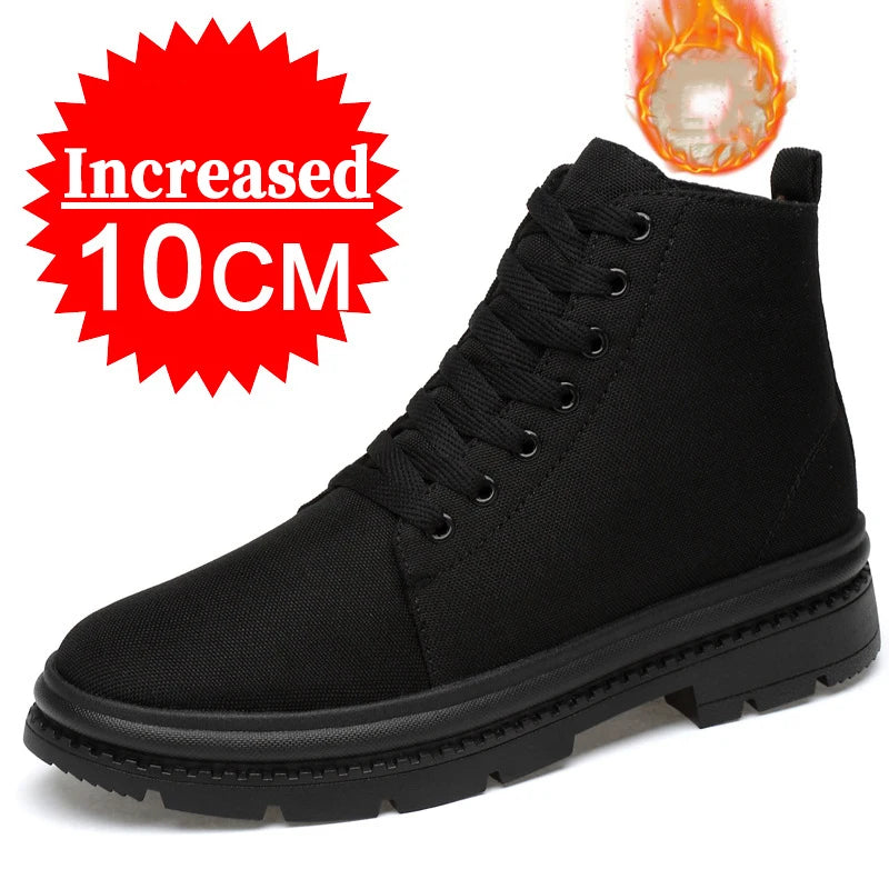 Stylish Men's Elevation Sneakers with Hidden Heels - Boost Your Height Up to 10CM!