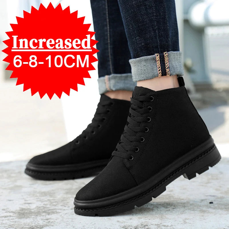 Stylish Men's Elevation Sneakers with Hidden Heels - Boost Your Height Up to 10CM!