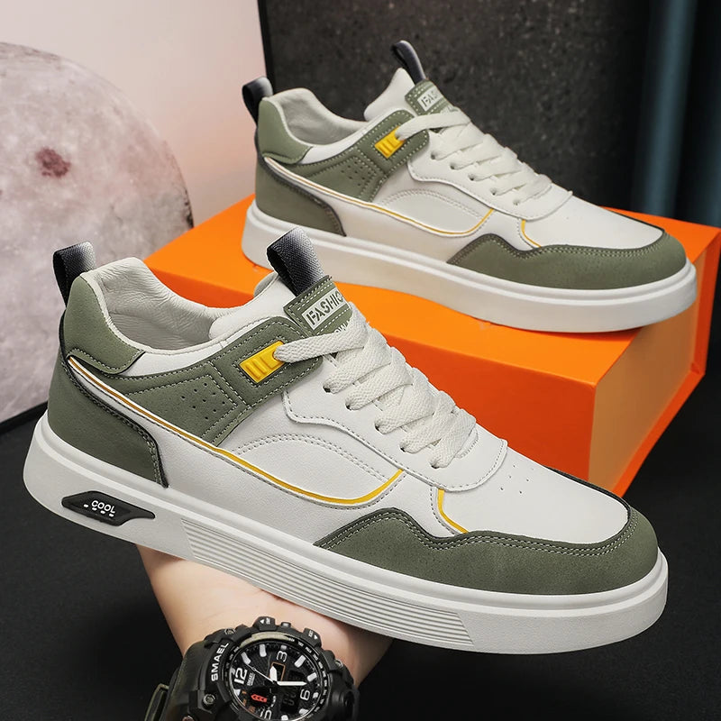 Große Four Seasons Atmungsaktive Leichte Trendige Herren-Freizeit-Sportschuhe, Skateboard-Schuhe