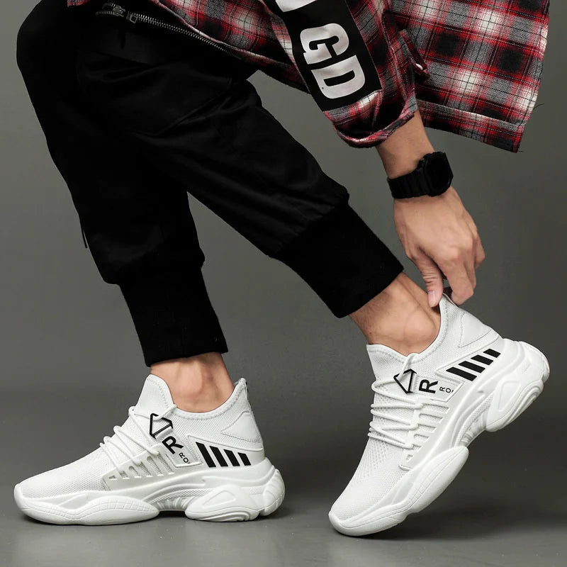 Herren-Aufzugsschuhe, Atmungsaktive Turnschuhe, Versteckte Absätze, 8 Cm, 6 Cm, Optionale Absätze, Höhenvergrößernde Sportschuhe Für Männer
